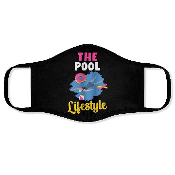 Discover The Pool Lifestyle Donut Floater Swimming Sports Face Masks