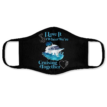 Discover Cruising Together Cruise Vacation Spring Break Face Masks