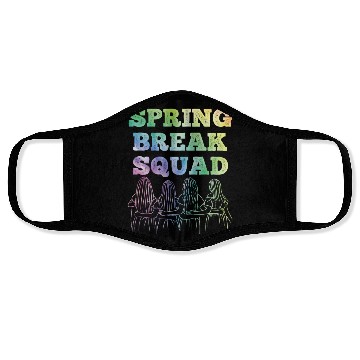 Discover Spring Break Squad Summer Vacation Spring Break Face Masks