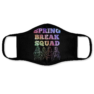 Discover Spring Break Squad Summer Vacation Spring Break Face Masks