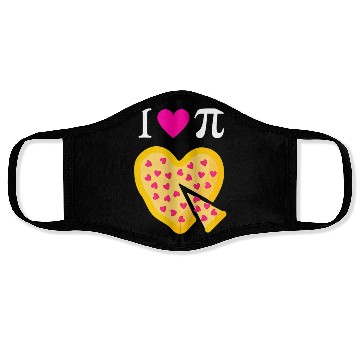 Discover I Love Pi Pizza Math Teacher Face Masks