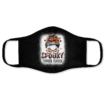 Discover Messy Bun Spooky Toddler Teacher Bleached Face Masks