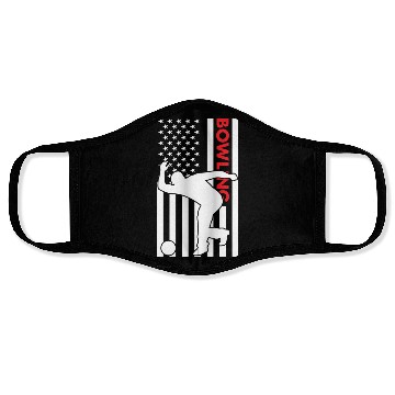 Discover Sport Us Flag Bowling Face Masks