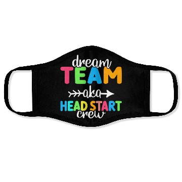 Discover Dream Team aka Head Start Crew Teacher Preschool Face Masks