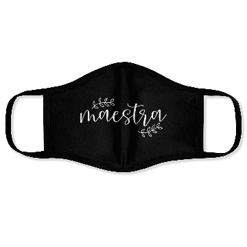 Discover Cute Maestra Spanish Teacher Face Masks