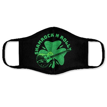 Discover shamrock n roll Face Masks