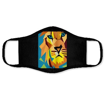 Discover Abstract Geometric Lion Face Masks