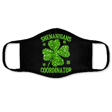 Discover Shenanigans Coordinator St Patricks Day Teacher Face Masks