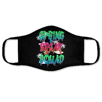Discover Spring Break Squad Summer Vacation Spring Break Face Masks