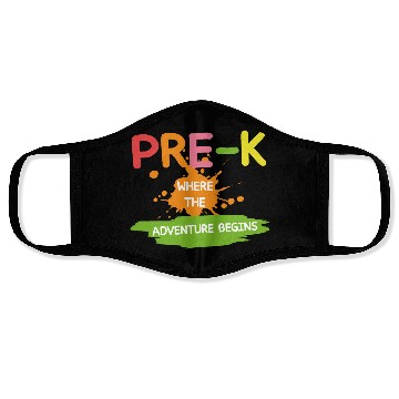 Discover Pre-K Where The Adventure Begins Back to School Face Masks