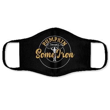 Discover Pumpkin Some Iron - Gym Face Masks