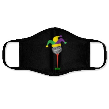 Discover Golf Ball Hat Fun Mardi Gras Face Masks