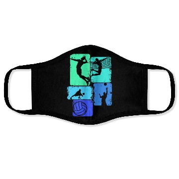 Discover Volleyball player Volleyball lover Face Masks