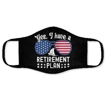Discover Sailing Retirement Plan Retired Sailor Sailboat Face Masks