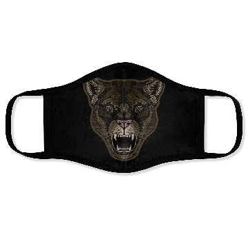 Discover Mountain Lion Graphix Face Masks