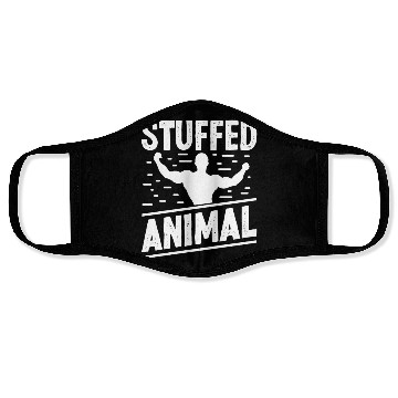 Discover Strongman stuffed animal gym fitness bodybuilding Face Masks