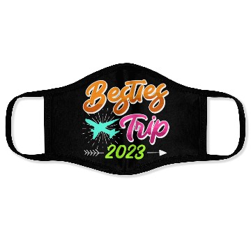 Discover Besties Trip 2023 Vacation Friends Spring Break Face Masks