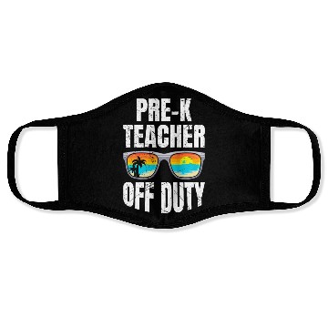 Discover Preschool kindergarten educator off duty teacher Face Masks