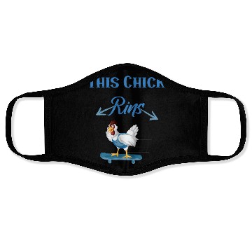 Discover Runs Saying Running Chicken Face Masks