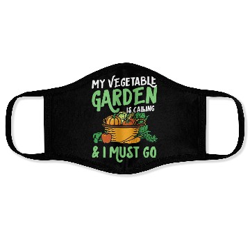 Discover My Vegetable Garden Is Calling And I Must Go Cute Face Masks