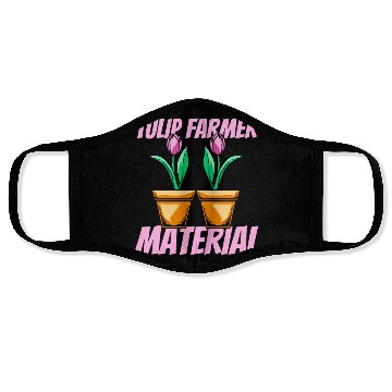 Discover Tulip Gardening Farmer Tulips Face Masks