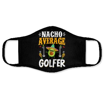 Discover Cinco de Mayo Nacho Average Golfer Golfing Mexican Face Masks