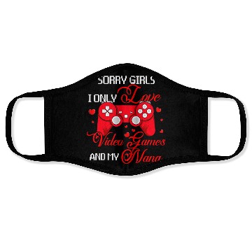 Discover Sorry Funny I Love Video Games And My Nana Valenti Face Masks