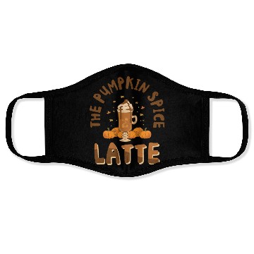 Discover Pumpkin Spice Latte Halloween Coffee Lover Tarot Face Masks
