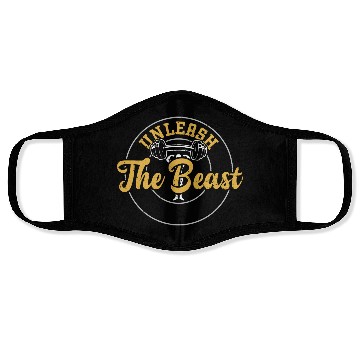 Discover Unleash The Beast - Gym Face Masks