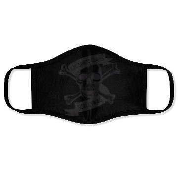 Discover Michigan Lake St Clair Pirate Skull Bones Boating Face Masks