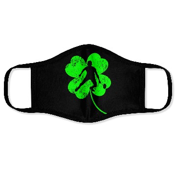 Discover Badminton St. Patrick's day shamrock Face Masks