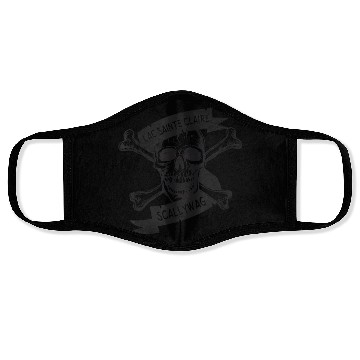 Discover Michigan Lake St Clair Pirate Skull Bones Boating Face Masks