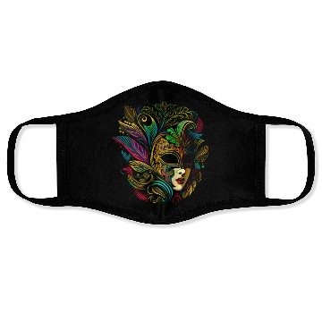 Discover Funny Mardi Gras Carnival parade Face Masks