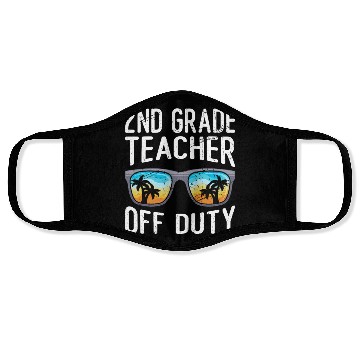 Discover Second grade class teacher off duty school teacher Face Masks