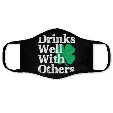 Discover Drinks Well With Others St Patricks Day Face Masks
