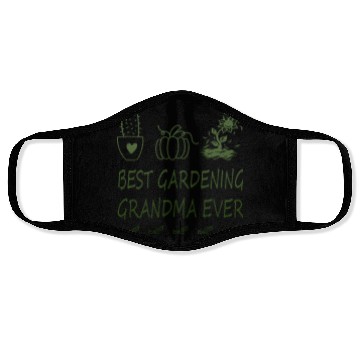 Discover Best gardening grandma ever Face Masks