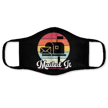 Discover Mailed It Postal Worker Mailman Delivery Mail Esco Face Masks