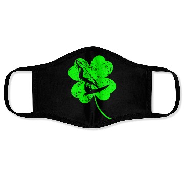 Discover Windsurfing St. Patrick's day shamrock Face Masks