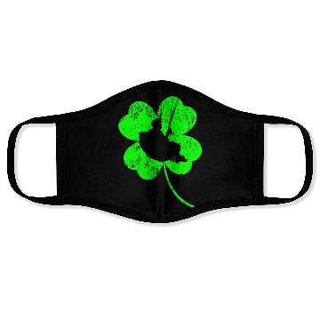 Discover Paragliding St. Patrick's day shamrock Face Masks