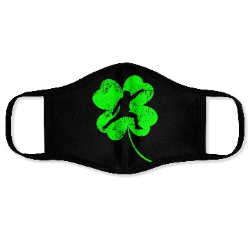 Discover Fencing St. Patrick's day shamrock Face Masks