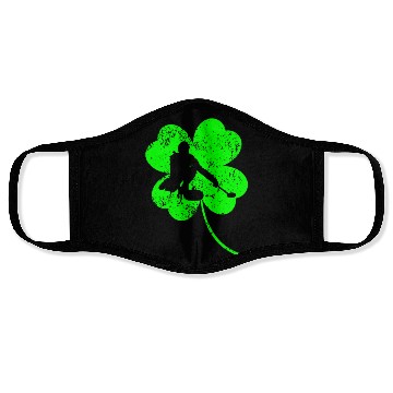 Discover Curling St. Patrick's day shamrock Face Masks