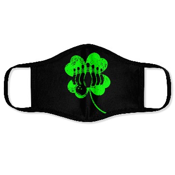 Discover Bowling St. Patrick's day shamrock Face Masks