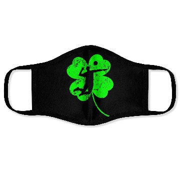 Discover Volleyball St. Patrick's day shamrock Face Masks