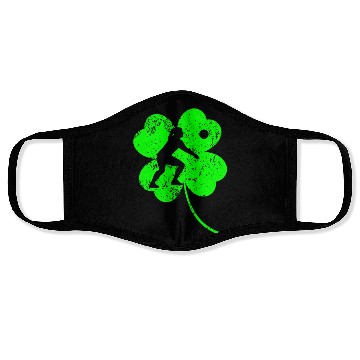 Discover Volleyball St. Patrick's day shamrock Face Masks