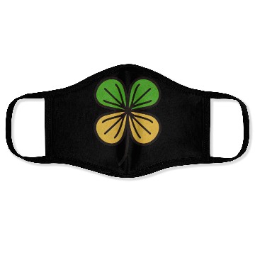 Discover Patrick s day four leaf clover png Face Masks