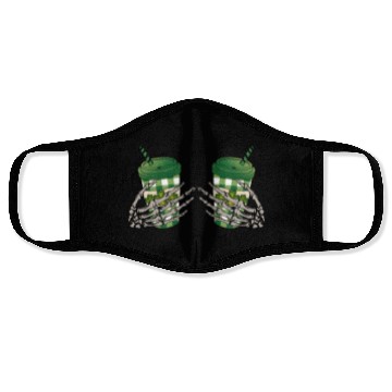 Discover Skeleton Hand Patricks day Graphics Face Masks
