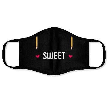 Discover My Class Is Full Of Sweethearts Face Masks