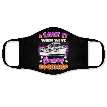 Discover Cruising together cruise ship holiday spring break Face Masks