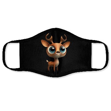 Discover Cute deer cartoon character Face Masks