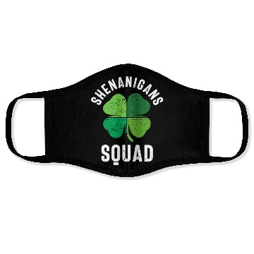 Discover Shenanigans Squad St Patricks Day Face Masks